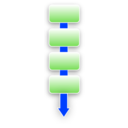 download Flow Chart Graphic clipart image with 225 hue color