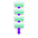 download Flow Chart Graphic clipart image with 270 hue color