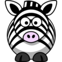 download Cartoon Zebra clipart image with 315 hue color