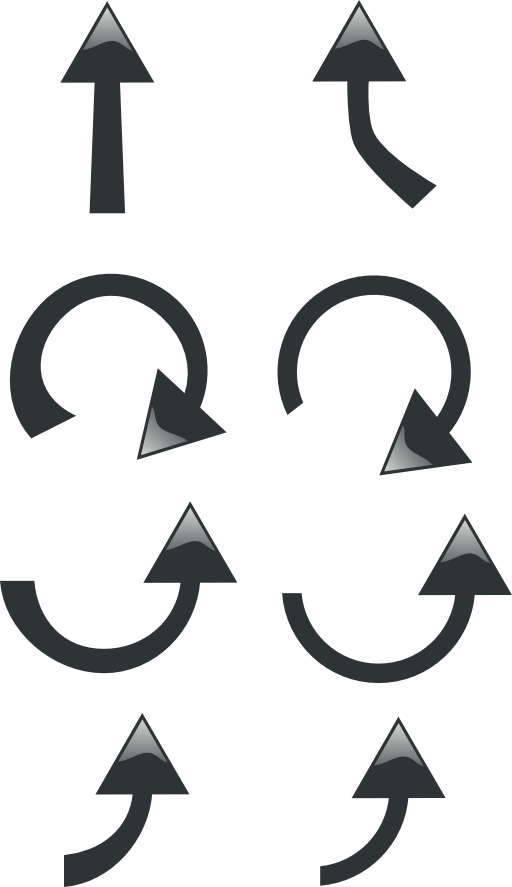 Set Of Black Arrows