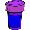download A Bottle For Pills clipart image with 225 hue color