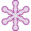 download Snowflake clipart image with 90 hue color