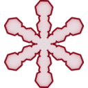 download Snowflake clipart image with 135 hue color