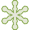 download Snowflake clipart image with 225 hue color