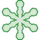 download Snowflake clipart image with 270 hue color