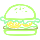 download Burger Linda Kim 01 clipart image with 45 hue color