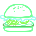 download Burger Linda Kim 01 clipart image with 90 hue color