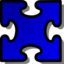 Blue Jigsaw Piece 03