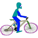 download Bicycle Philippe Colin 01 clipart image with 180 hue color
