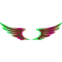 download Wing Icon clipart image with 135 hue color