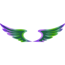 download Wing Icon clipart image with 270 hue color