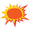 Hot Sun Icon