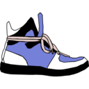 download Sideview Sneaker clipart image with 180 hue color