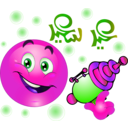 download Boy Water Gun Smiley Emoticon clipart image with 270 hue color
