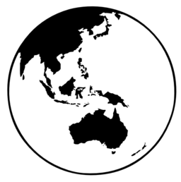 Earth Globe Oceania