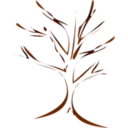 download Tree clipart image with 225 hue color