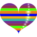 download Red Heart clipart image with 45 hue color