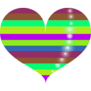 download Red Heart clipart image with 90 hue color