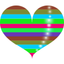 download Red Heart clipart image with 135 hue color