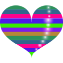 download Red Heart clipart image with 270 hue color