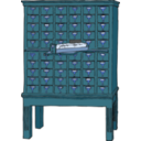 download Card Catalog clipart image with 180 hue color
