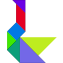 download Tangram clipart image with 45 hue color