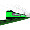 download Dutch Train clipart image with 90 hue color