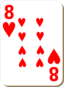 White Deck 8 Of Hearts