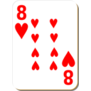 White Deck 8 Of Hearts