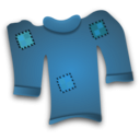 download Worn Out Sweater clipart image with 180 hue color