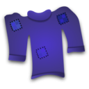 download Worn Out Sweater clipart image with 225 hue color
