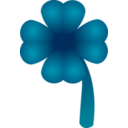 download Clover Four Leaf clipart image with 90 hue color