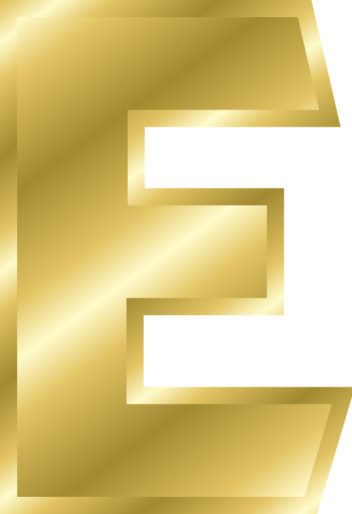 Effect Letters Alphabet Gold
