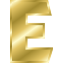 Effect Letters Alphabet Gold