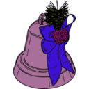 download Christmas Bell clipart image with 270 hue color