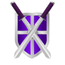 download Swords And Shield clipart image with 270 hue color