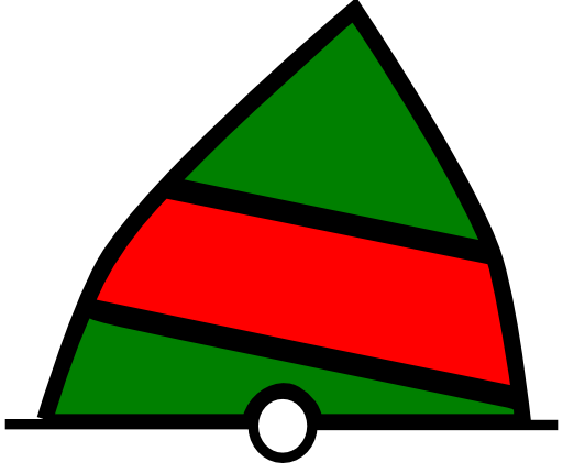 Conical Buoy Green Red Green