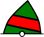 Conical Buoy Green Red Green