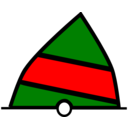 Conical Buoy Green Red Green