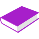 download Book clipart image with 270 hue color