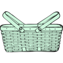 download Picnic Basket clipart image with 90 hue color