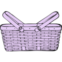 download Picnic Basket clipart image with 225 hue color