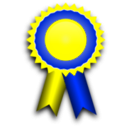 download Award Ribbon clipart image with 180 hue color