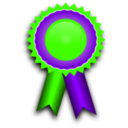 download Award Ribbon clipart image with 225 hue color