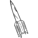 download Rocketship clipart image with 0 hue color