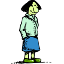 download Woman 01 clipart image with 45 hue color