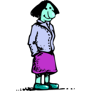 download Woman 01 clipart image with 135 hue color