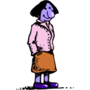 download Woman 01 clipart image with 225 hue color