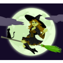 download Witch clipart image with 45 hue color