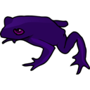 download Frog clipart image with 180 hue color